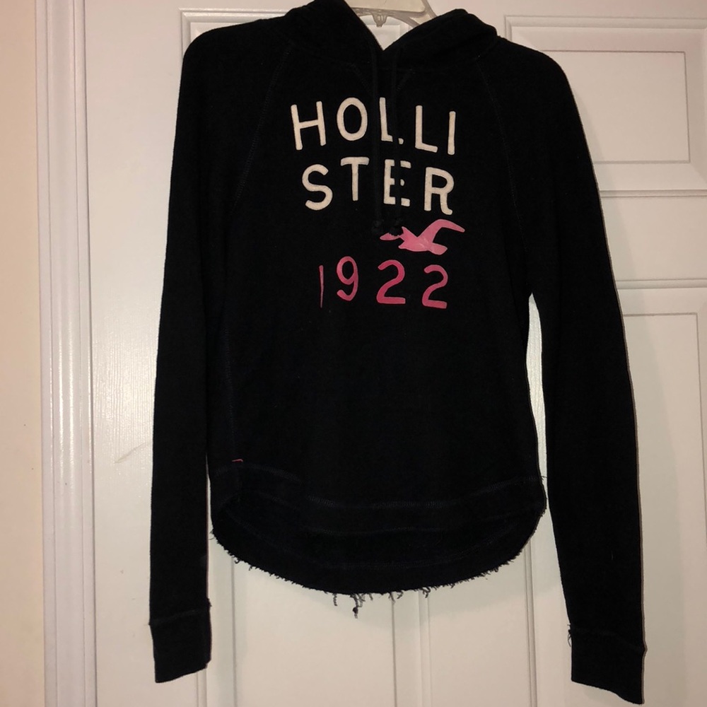 Navy Blue Hollister Sweatshirt.